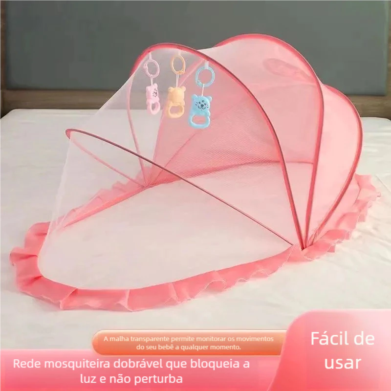 Rede Mosquiteira Infantil Dobrável Portátil - Ideal para Cama de Bebê
