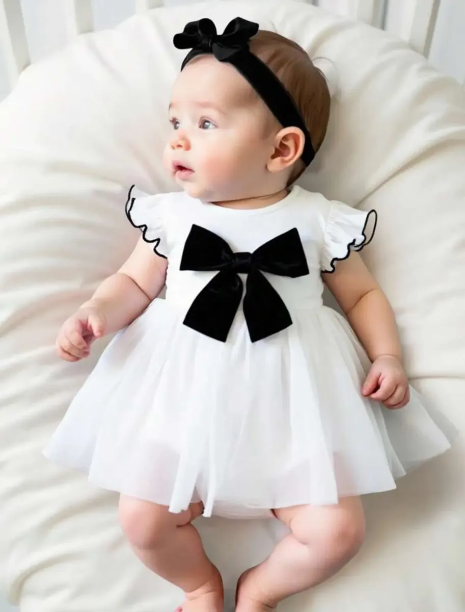 Vestido Para Bebê Mini Diva 0 A 3 Meses